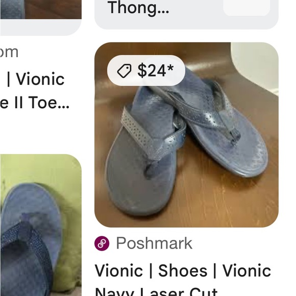 Vionic sandals. Blue sequins. Great shape - Picture 6 of 6